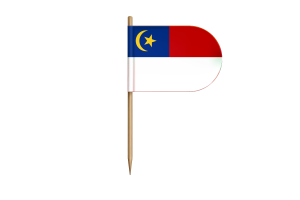 Malacca Flag for Desk, Table flag
