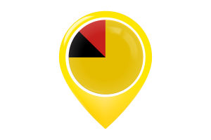 Negeri Sembilan Flag Map Pin Icon flag