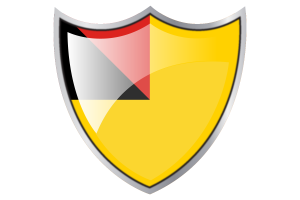 Shield with Flag of Negeri Sembilan flag