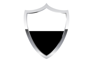 Pahang Flag with Medieval Heater Shield flag