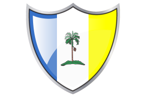 Shield with Flag of Penang flag