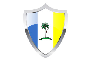 Penang Flag with Medieval Heater Shield flag