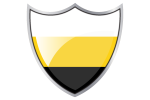 Shield with Flag of Perak flag