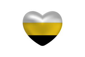 Love of Perak Heart Shape flag