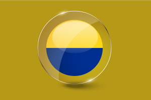 Perlis Flag Glossy Round Button flag