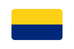 Perlis Flag Rounded Rectangle Vector Illustration flag
