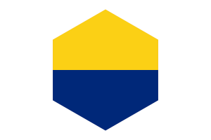 Perlis Flag Hexagon Shape flag