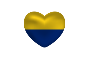 Love of Perlis Heart Shape flag