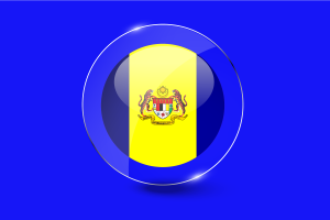Putrajaya Flag Glossy Round Button flag