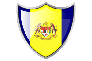Shield with Flag of Putrajaya flag