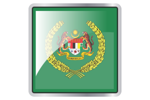 Raja Permaisuri Agong Flag Square icon flag