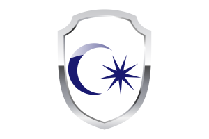 Schild-Logo des Sultans von Johor flag