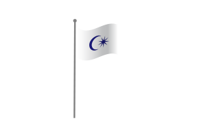 Wehende Flagge des Sultans von Johor flag
