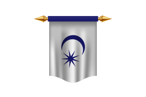 Königliches Banner der Flagge des Sultans von Johor flag