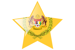 Yang di-Pertuan Agong Flag Star Icon flag