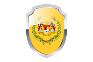 Yang di-Pertuan Agong Shield Logo flag