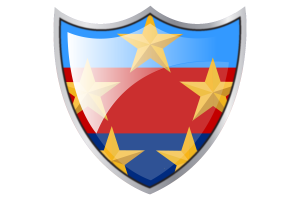 Schild mit Flagge des Oberbefehlshabers der malaysischen Streitkräfte flag