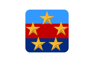 Quadratische abgerundete Form der Flagge des Oberbefehlshabers der malaysischen Streitkräfte flag