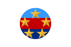 Kreis-Vektor der Flagge des Oberbefehlshabers der malaysischen Streitkräfte kostenlos flag