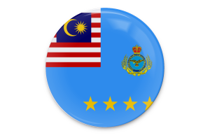 Malaysian Air Force Flag Vector Art flag