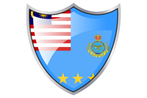 Shield with Flag of Malaysian Air Force flag