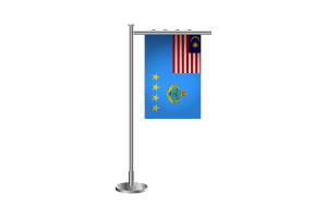 3d Malaysian Air Force Standing Flag flag