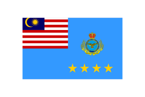Malaysian Air Force Flag Vector Illustration flag