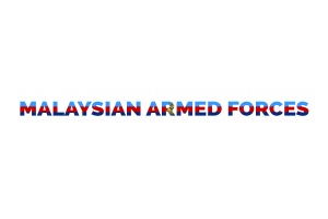 Malaysian Armed Forces Text Art flag
