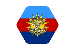 Malaysian Armed Forces Flag Illustration Hexagon Rounded Shape flag