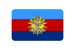Malaysian Armed Forces Flag Rounded Rectangle Vector Illustration flag