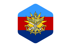 Malaysian Armed Forces Flag Rounded Hexagon Shape flag