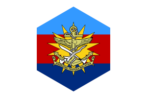 Malaysian Armed Forces Flag Hexagon Shape flag