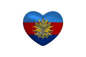 Love of Malaysian Armed Forces Heart Shape flag