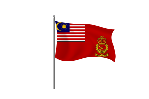 Malaysian Army Flag Clipart flag