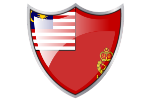 Shield with Flag of Malaysian Army flag