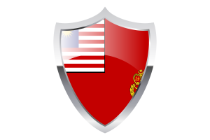 Malaysian Army Flag with Medieval Heater Shield flag