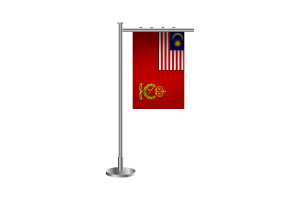 3d Malaysian Army Standing Flag flag