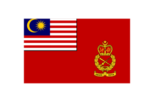 Malaysian Army Flag Vector Illustration flag