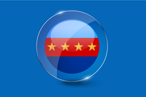 Malaysian Chief of Defence Forces Flag Glossy Round Button flag