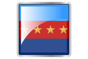 Malaysian Chief of Defence Forces Flag Square icon flag