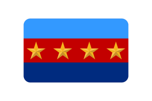 Malaysian Chief of Defence Forces Flag Rounded Rectangle Vector Illustration flag