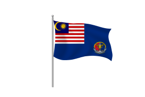 Malaysian Coast Guard Flag Clipart flag