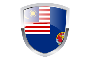 National Flag of Malaysian Coast Guard Clipart flag