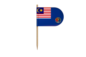 Malaysian Coast Guard Flag for Desk, Table flag