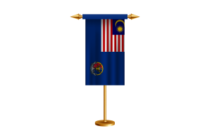Malaysian Coast Guard Ceremonial Flag Vector Free flag