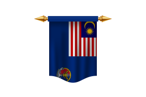 Malaysian Coast Guard Flag Royal Banner flag