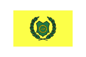 Raja of Perlis Flag Rounded Rectangle Vector Illustration flag