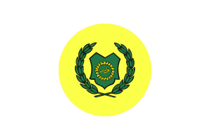 Raja of Perlis Flag Hexagon Shape flag
