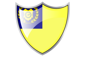 Shield with Flag of Raja Permaisuri Perlis flag