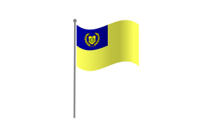 Waving Flag of Raja Permaisuri Perlis flag